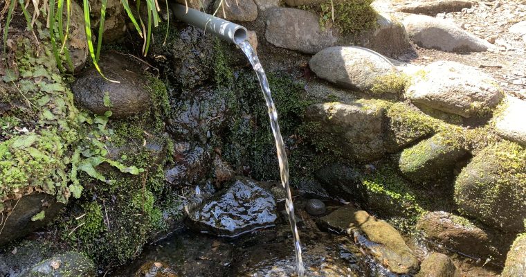 休養村の湧水